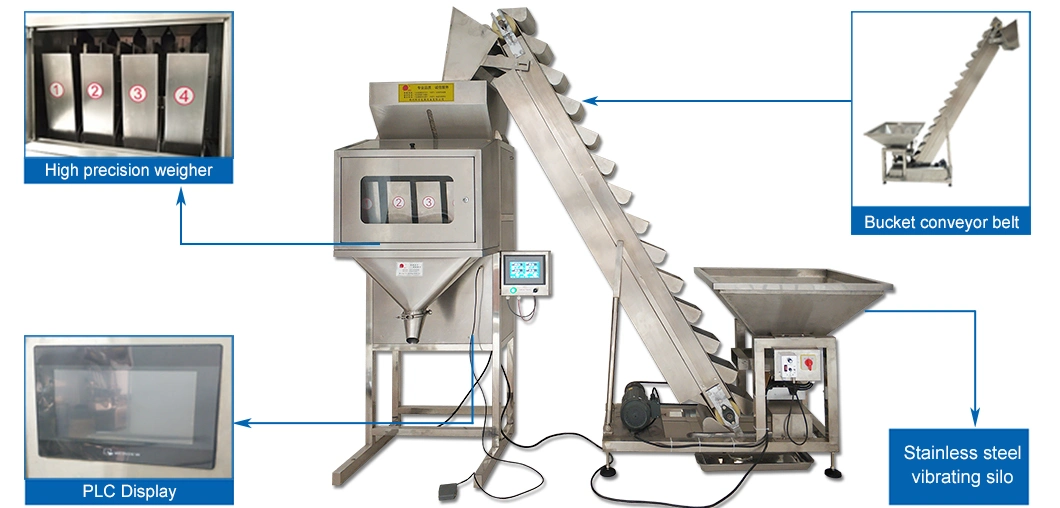 Semi-Automatic 5kg 10kg 20kg 25kg Granule Feeds Pellets Packing Machine