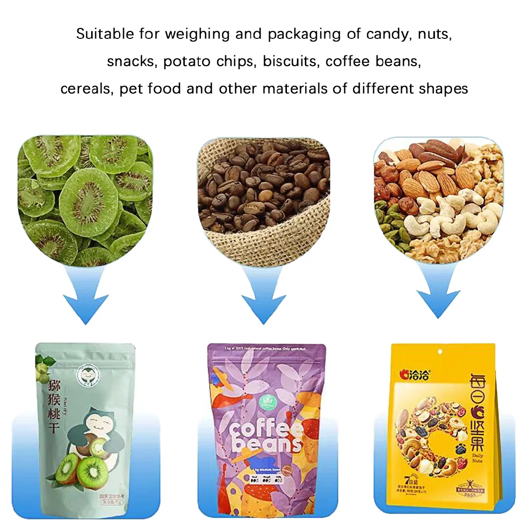 Automatic Nut Pouch Food Doypack Multihead Weighing Weigher Premade Bag Granule Packing Doy Multi-Function Packaging Machines